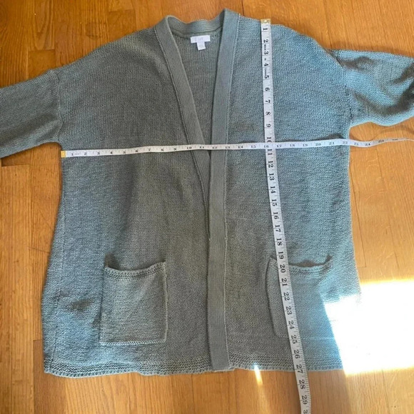 J. Jill Green Knit Open Front Cardigan - Picture 12 of 12